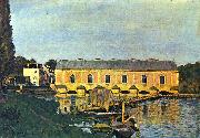 Alfred Sisley, Maschinenhaus der Pumpe in Marly